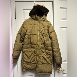 American Age Olive Sherpa Jacket